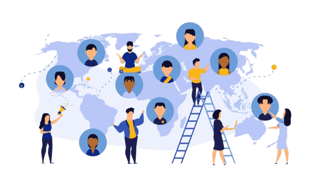 Global team illustration